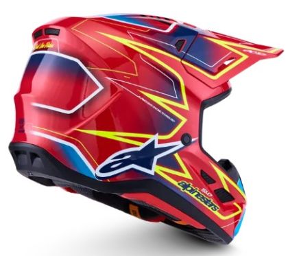 Κράνος Motocross ALPINESTARS SM7 CAST ΚΟΚΚΙΝΟ/YLW/ΜΠΛΕ