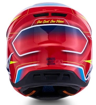 Κράνος Motocross ALPINESTARS SM7 CAST ΚΟΚΚΙΝΟ/YLW/ΜΠΛΕ