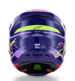 Cască motocross ALPINESTARS SM7 DEED VIOLET/ROZ