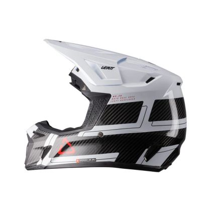 Motocross helmet LEATT Kit Moto 9.5 Carbon/White V26