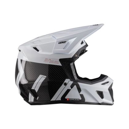 Motocross helmet LEATT Kit Moto 9.5 Carbon/White V26