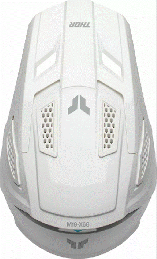 Casca motocross THOR FLEET WHITEOUT GLOSS