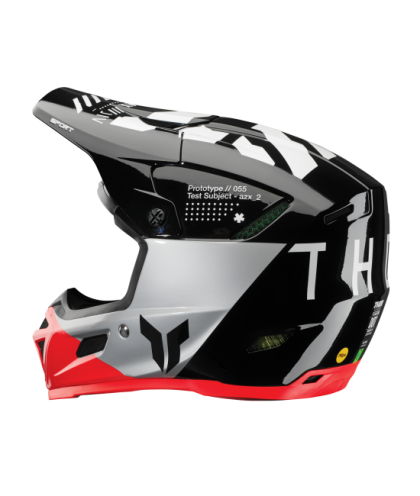 Casca motocross THOR REFLEX SPORT STRIKE BLACK/RED MIPS