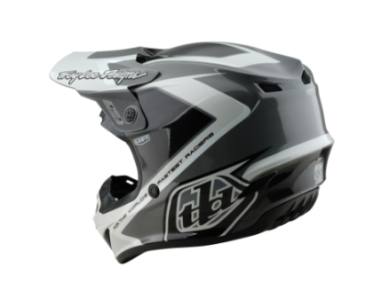 Motocross helmet TROY LEE DESIGNS GP Shutter - Grey/White