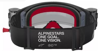 ALPINESTARS SUPERTECH CORP BLK/GRY CLEAR ROLL-OFF Motocross Goggles