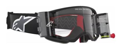 ALPINESTARS SUPERTECH CORP BLK/GRY CLEAR ROLL-OFF Motocross Goggles