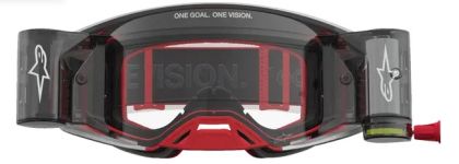Ochelari motocross ALPINESTARS SUPERTECH FIRMA ROLL OFF ROȘII/ARG/CULOARE