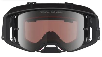 Motocross Goggles ALPINESTARS SUPERTECH VESTA BLK MATTE SIL MIRR-SILVER