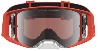 Motocross goggles ALPINESTARS SUPERTECH VESTA ORG SILVER MIRROR-SILVER