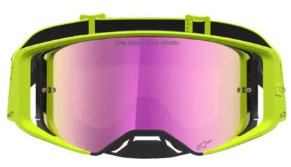 Motocross goggles ALPINESTARS SUPERTECH VESTA YEL FLUO BLK MIRROR-RED