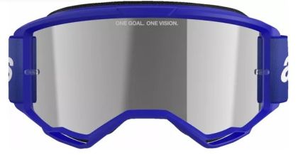 Motocross Goggles ALPINESTARS VISION 3 WORDMARK BL MIRROR-SIL
