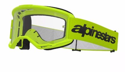 Motocross goggles ALPINESTARS VISION 3 WORDMARK YLW CLEAR