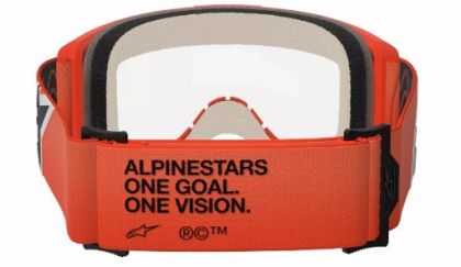 Motocross Goggles ALPINESTARS VISION 5 CORP ORANGE CLEAR