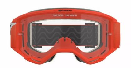 Motocross Goggles ALPINESTARS VISION 5 CORP ORANGE CLEAR