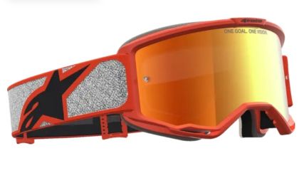 Ochelari motocross ALPINESTARS VISION 5 RORA SIL/ORNG/MIRROR-RED