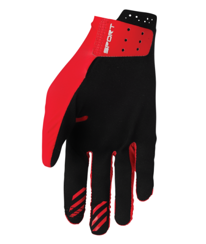 Motocross gloves THOR SPORTMODE ICONIC RED