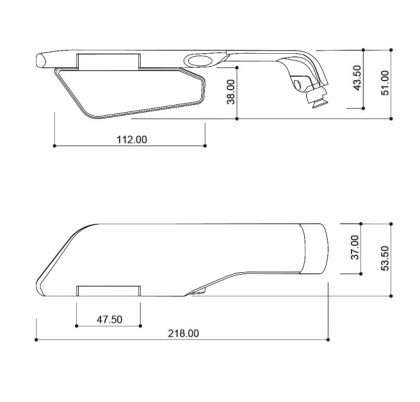 BARRACUDA SKIN AIR RACING motorcycle mirrors
