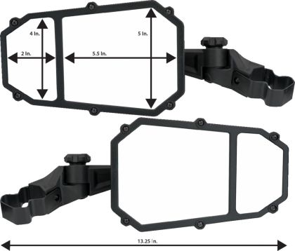 Side mirror ELITE PRO PR MOOSE RACING MEMIRKIT-ES2CCS
