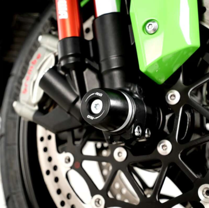 Dopuri de protecție pentru ax R&G RACING Protecție furcă neagră pentru Kawasaki ZX-10R