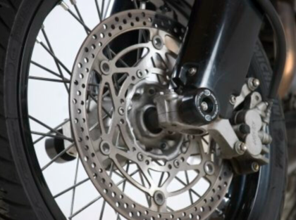 Dopuri de protecție ax furcă R&G RACING, negre, pentru Suzuki DR-Z400SM 05-17