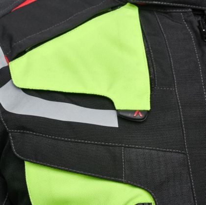 Geaca textila moto ADRENALINE CAMELEON 2.0 BLACK/FLUO