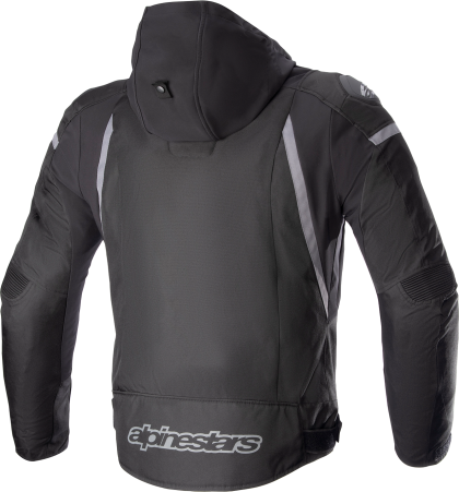 Υφασμάτινο μπουφάν μοτοσικλέτας ALPINESTARS Zaca Αδιάβροχο ΜΑΥΡΟ/ΓΚΡΙ