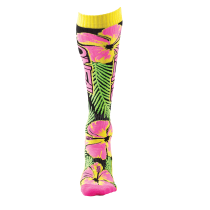 Термо чорапи O'NEAL PRO MX ISLAND pink/green/yellow