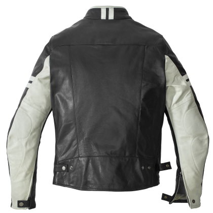 Geacă moto din piele SPIDI VINTAGE Ice/Negru