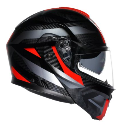 Модуларна каска AGV STREETMODULAR LEDRO BLACK/RED