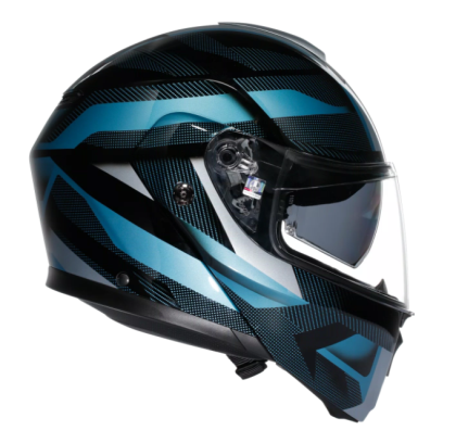 Модуларна каска AGV STREETMODULAR LEDRO MATT BLACK/POWDER BLUE
