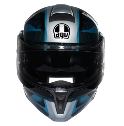 Модуларна каска AGV STREETMODULAR LEDRO MATT BLACK/POWDER BLUE