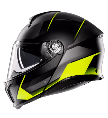 Модуларна каска AGV TOURMODULAR PERCEPTION MATT BLACK/YELLOW FLUO
