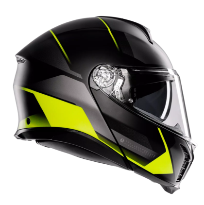 Модуларна каска AGV TOURMODULAR PERCEPTION MATT BLACK/YELLOW FLUO