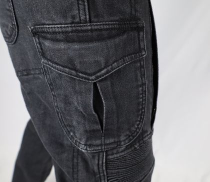 Motorcycle jeans TRILOBITE ACID SCRAMBLER 2.0 BLACK AAA