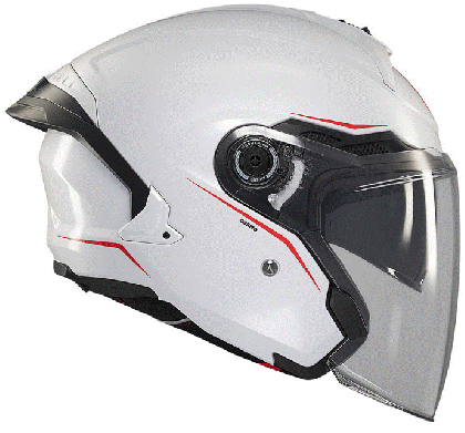 Scooter helmet MT COSMO SV SOLID A0 GLOSS WHITE