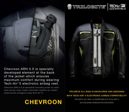 Дамско мото яке TRILOBITE 2092 All ride Tech-Air BLACK