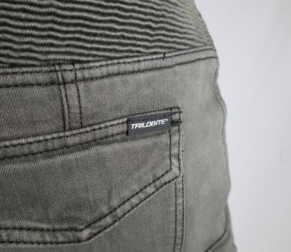 Motorcycle jeans TRILOBITE ACID SCRAMBLER 2.0 GREY DOUBLELAYER AAA