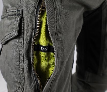 Motorcycle jeans TRILOBITE ACID SCRAMBLER 2.0 GREY DOUBLELAYER AAA