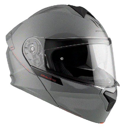 Open helmet MT GENESIS SOLID A12 GLOSS GRAY
