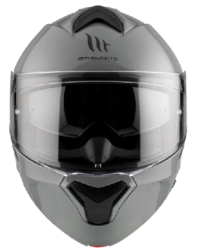 Open helmet MT GENESIS SOLID A12 GLOSS GRAY