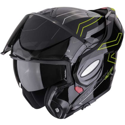Каска Scorpion Exo-TECH EVO CONQUER Black/Neon/Yellow