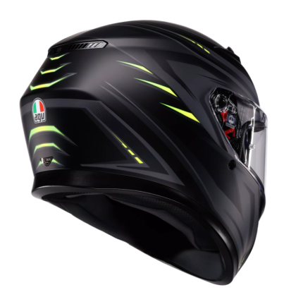 Cască AGV K3 SYTH NEGRU MAT/GALBEN FLUO