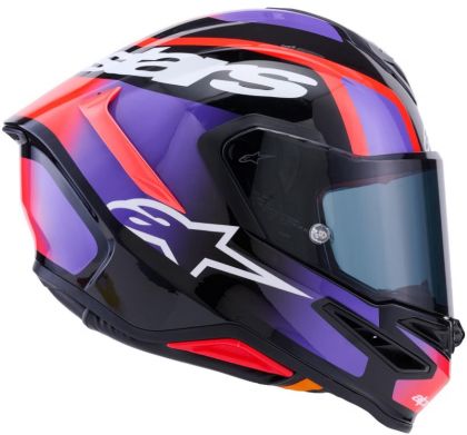 Каска ALPINESTARS S-R7 LUMEN BK/PRPL/RED