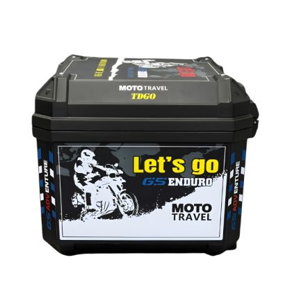 Motorcycle rear case - 57L - Colorful