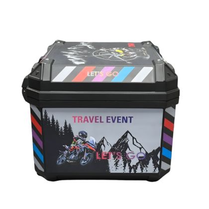 Motorcycle rear case - 57L - Colorful