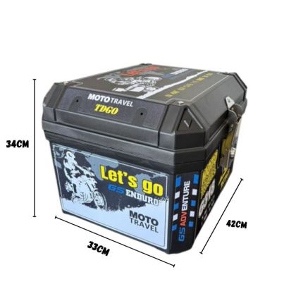 Motorcycle rear case - 45L - Colorful