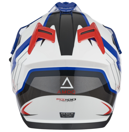 Каска AMOQ Helmet AI100 Mojave white/red/blue