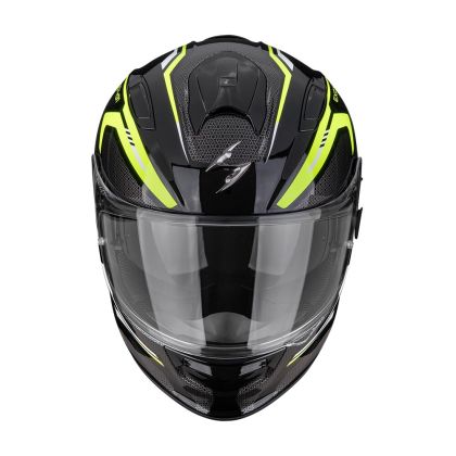 Каска Scorpion Exo 491 Kripta Black-Neon-Yellow-White