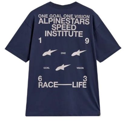 Μπλούζα μοτοσικλέτας ALPINESTARS CSF OVERSIZED INSTITUTE NAVY