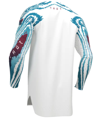Tricou motocross THOR SPORTMODE DAMASCUS ALB